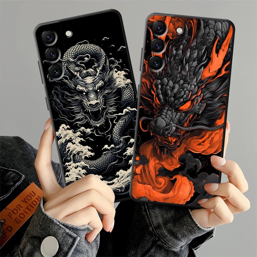 Phone Cases Art - Wave Dragon Art Telefoonhoesje voor Samsung
