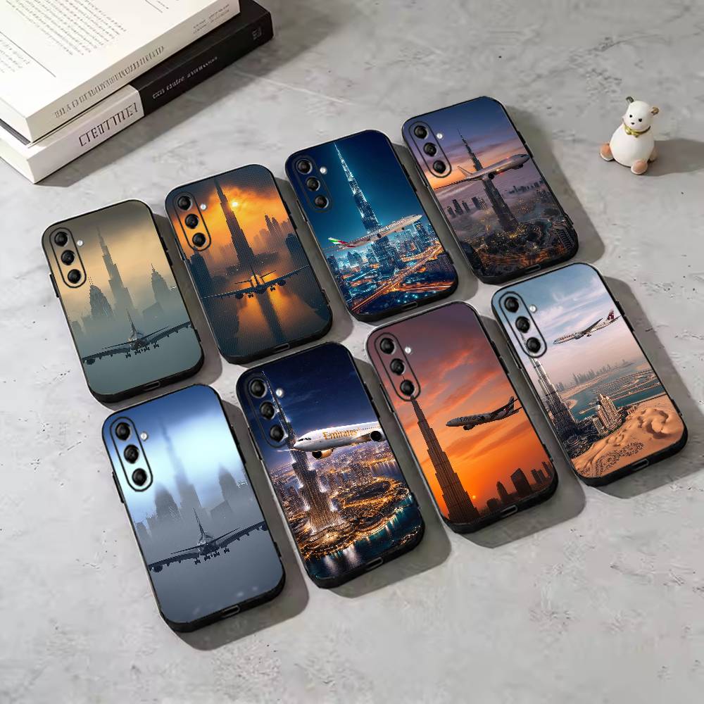 Phone Cases Dubai - Dubai Burj Khalifa Vliegtuig Telefoonhoesje Voor