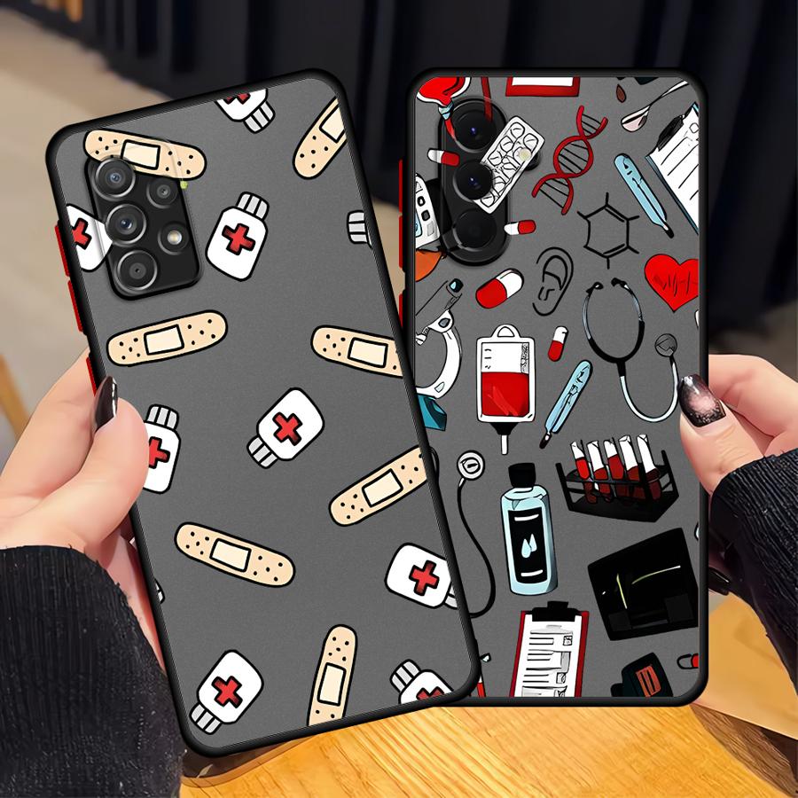 Phone Cases For Samsung A14 - Coole Verpleegster Medicijnkoffer Telefoonhoesje voor Samsung