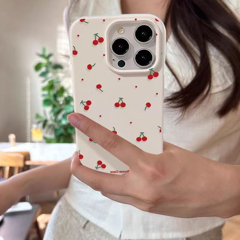 Cute Cartoon Case - Leuke Cartoon Cherry Lichee Patroon Telefoon