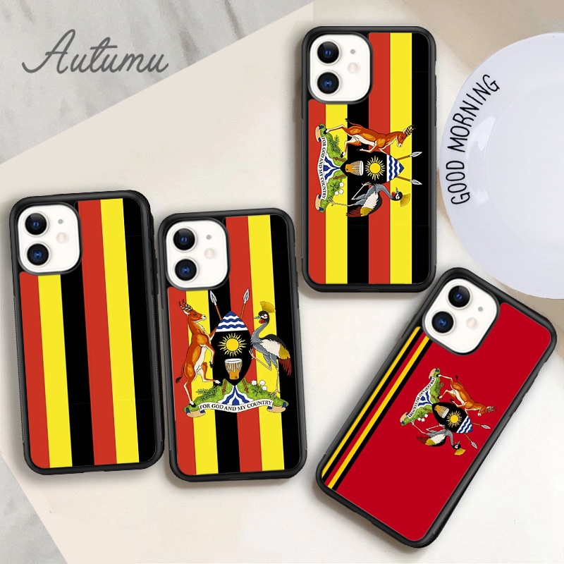 Phone Cases Uganda - Oeganda Nationale Vlag Wapenschild Thema Telefoonhoesje