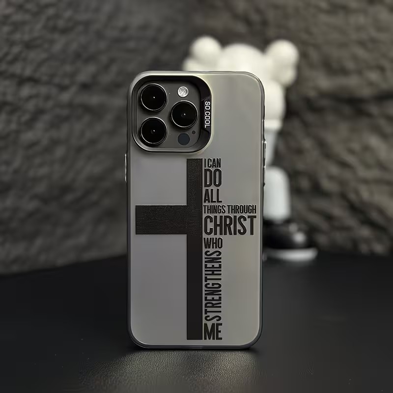 Phone Cases Iphone 17 Pro Max - Anti-vingerafdruk Cross Bible telefoonhoesje voor iPhone