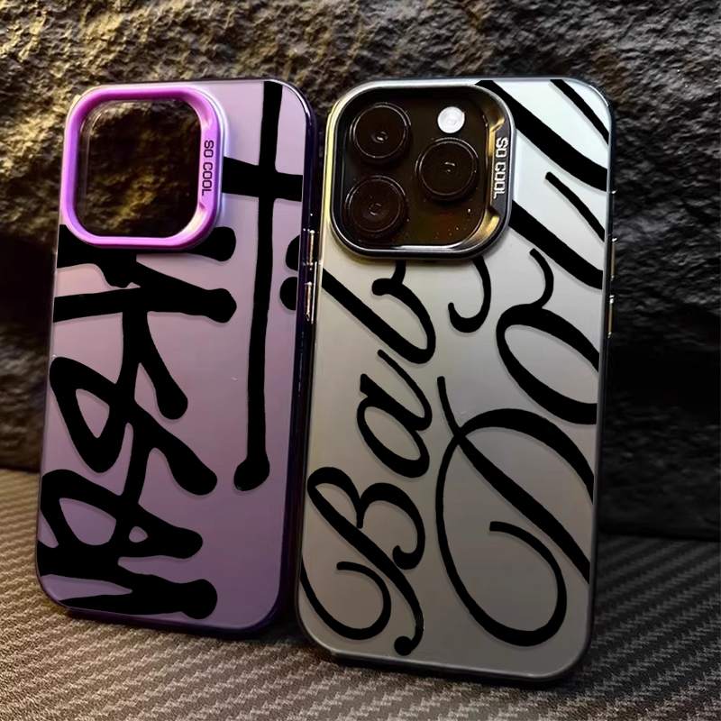 Phone Cases Trendy - Creatieve mode Engelse letter harde telefoonhoes