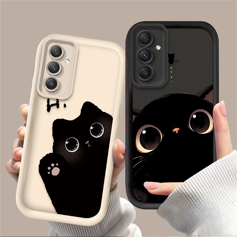 Phone Cases For Samsung A14 - Mooie Big Eyed Cat Telefoon Case