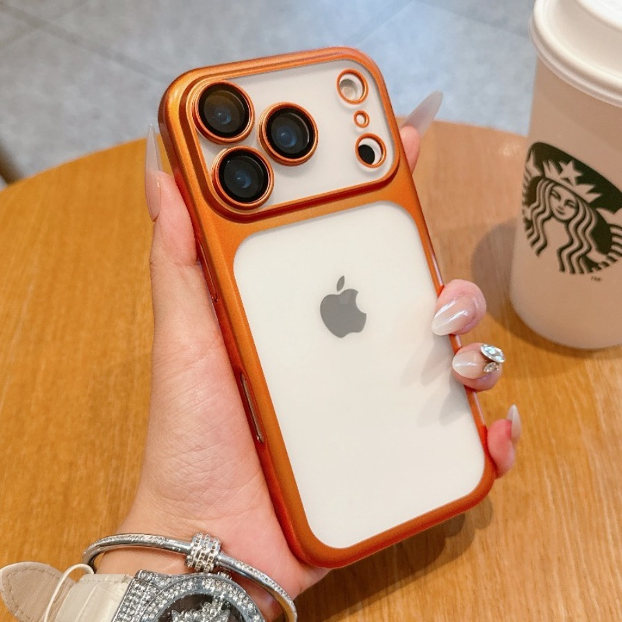Phone Cases Men - Luxe Matte Transparante Elektroplated Case voor