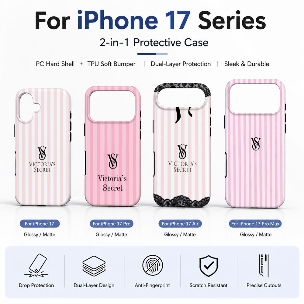 Phone Cases Iphone 17 Pro Max - Cool V-Victoria's Secret Telefoonhoesje Film Materiaal