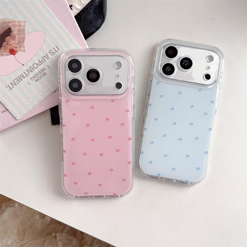 Phone Cases For Girls - Koreaanse Ins Girl Simpele Blauw Roze