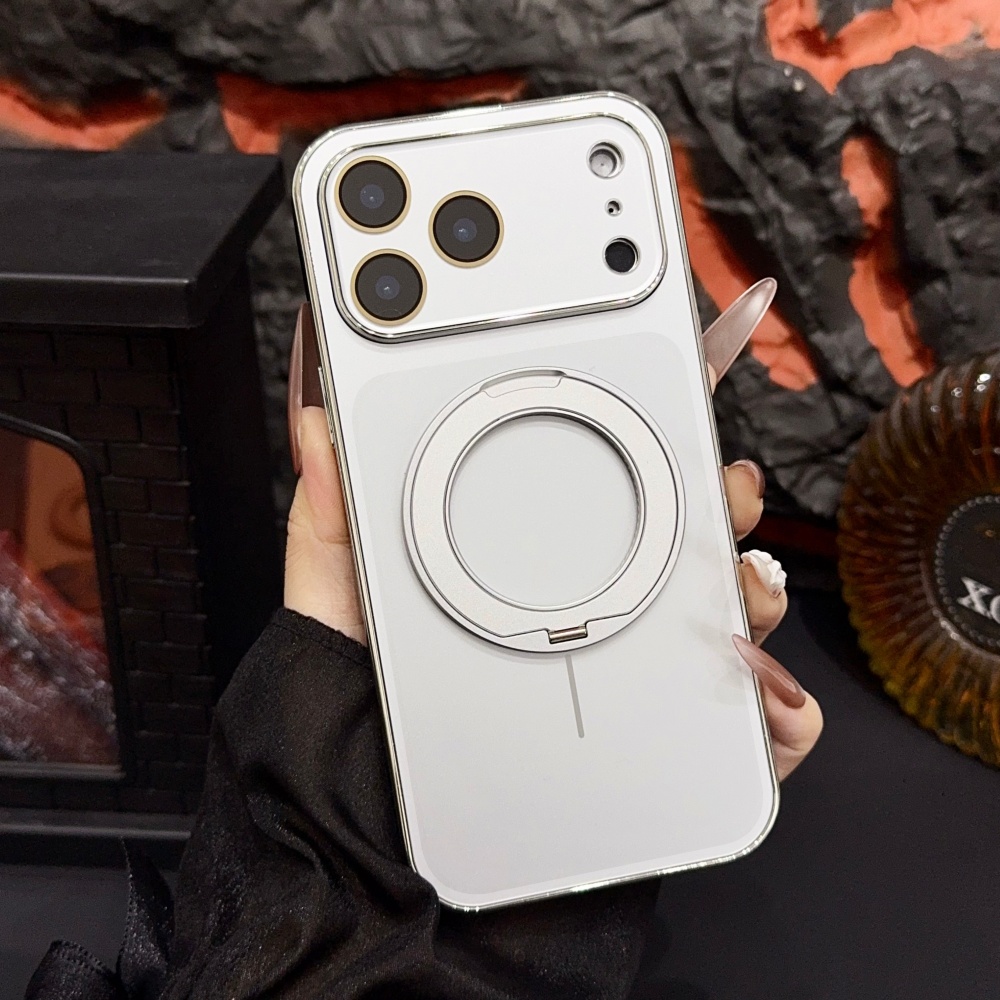 Phone Cases With Stand - Magnetische Ring Draaibare Opvouwbare Telefoonhoes voor