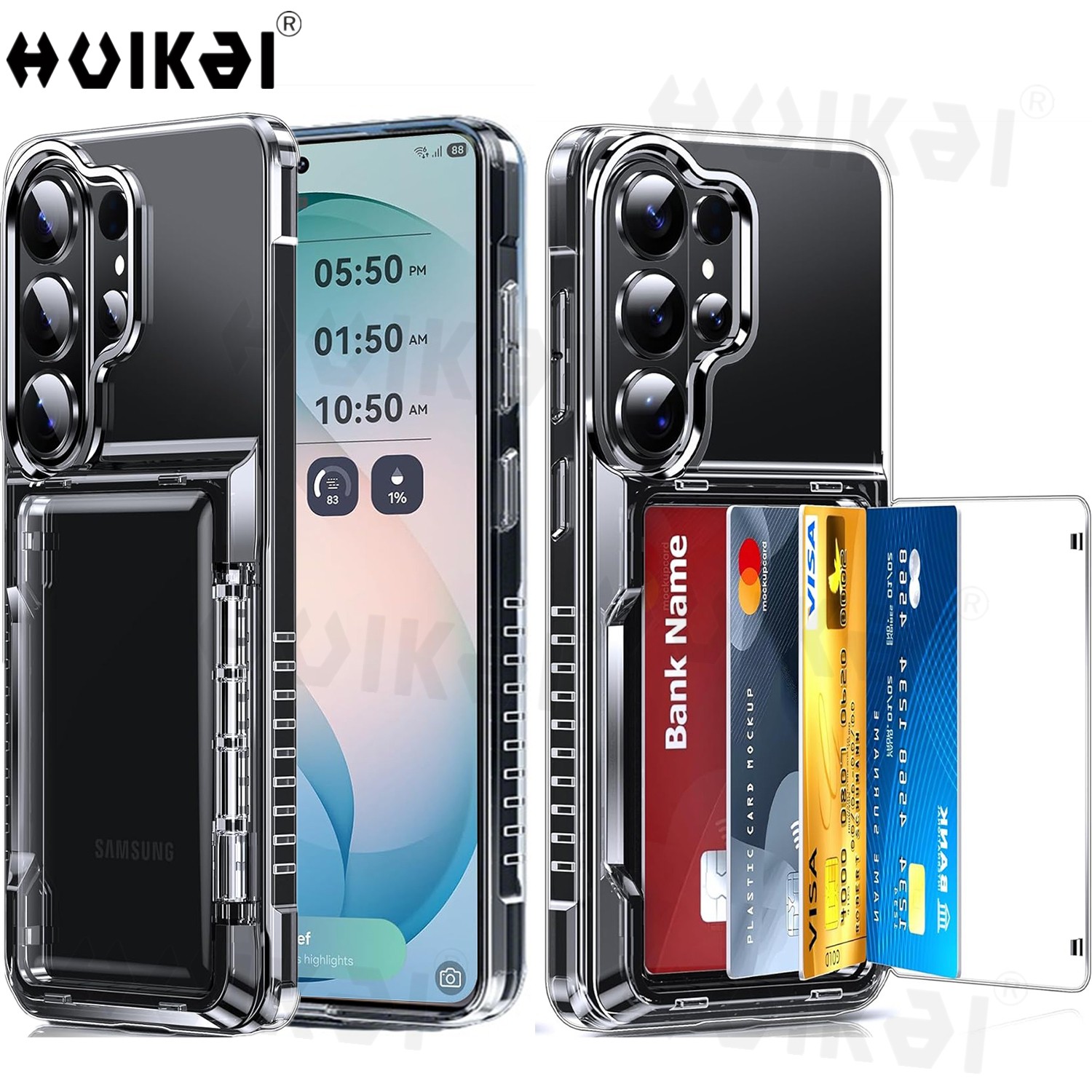 Slim Card Slot Case - Portemonnee-kaarthouder hoesje voor Samsung S26 Ultra