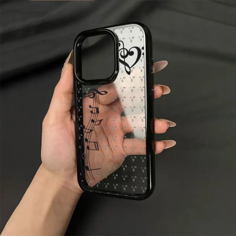 Phone Cases For Girls - Nieuwe schattige INS-stijl cartoon meisje muzieknoot