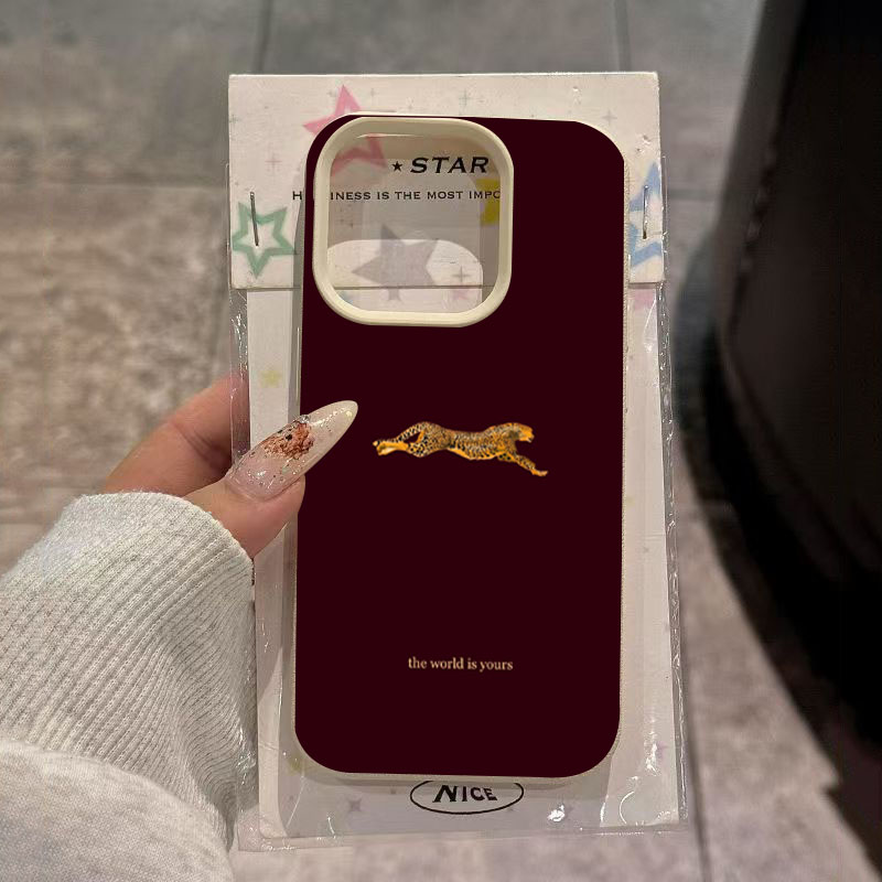 Phone Cases Trendy - Minimalistische luipaardprint telefoonhoesje voor iPhone 17