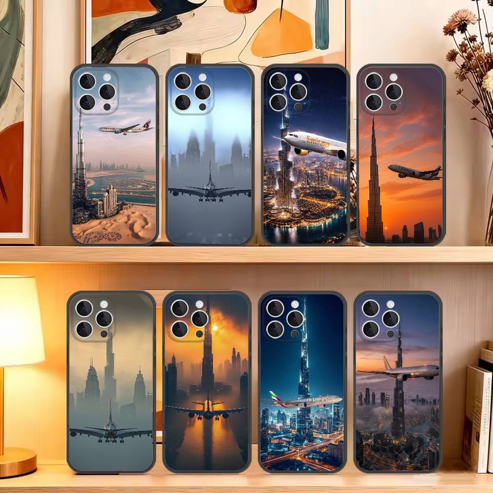 Dubai Burj Khalifa vliegtuig t - Phone Cases Dubai recensie en prijs