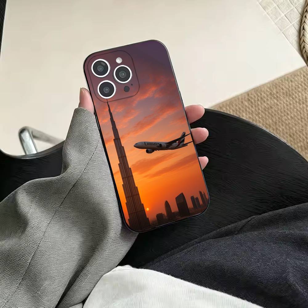 Dubai Burj Khalifa vliegtuig t - Phone Cases Dubai recensie en prijs