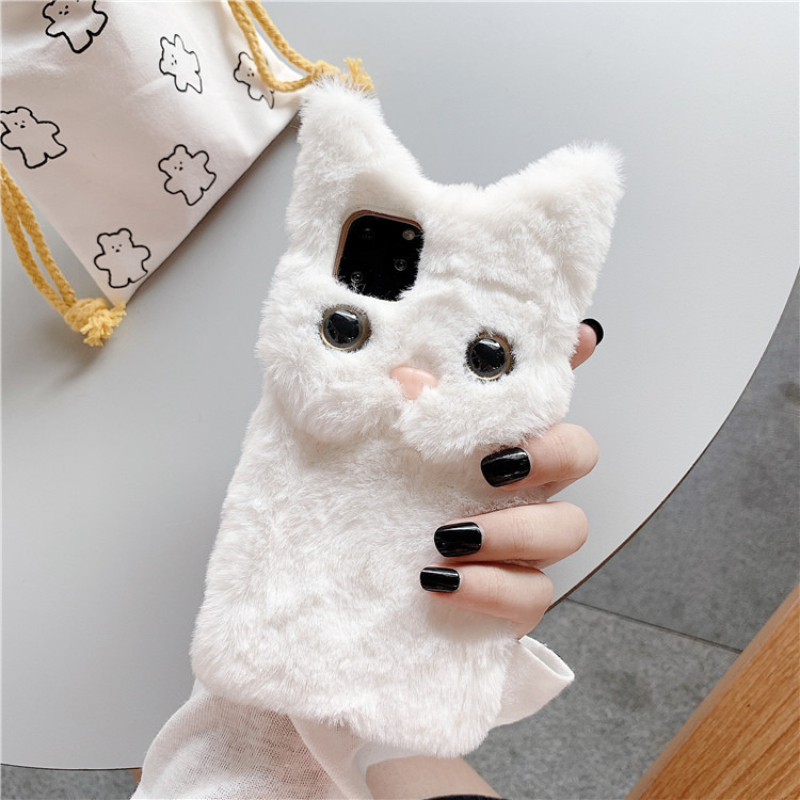 3D Schattige Cartoon Kat Pluch - Phone Cases Iphone 17 Pro Max recensie en prijs