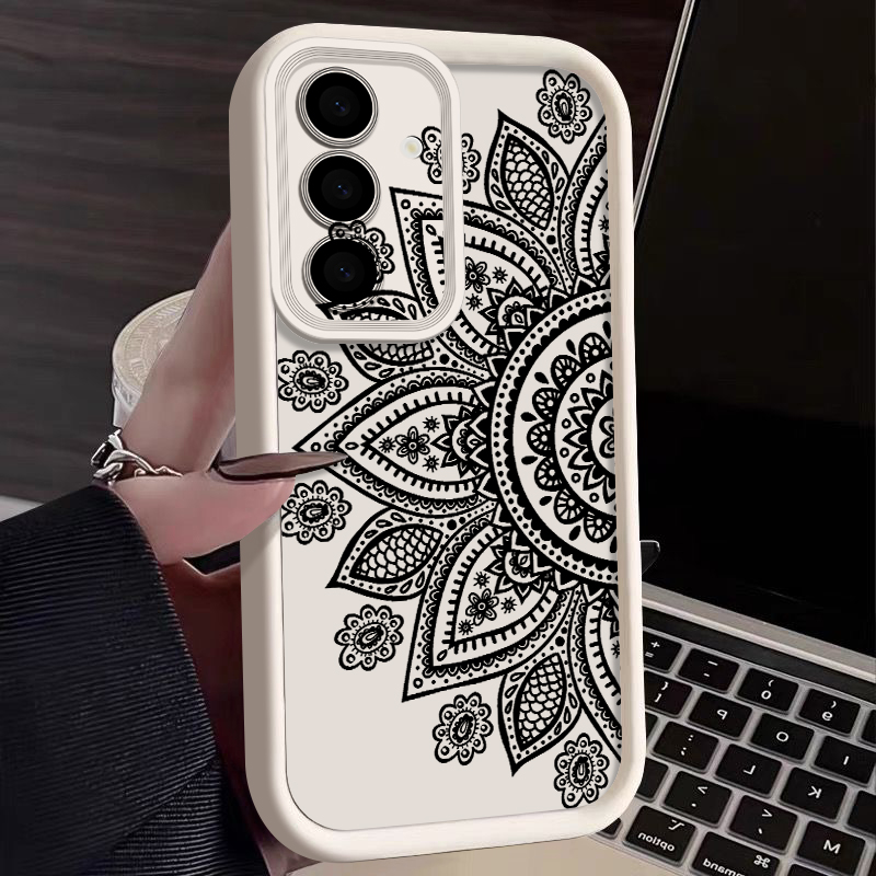 Retro Bloem Totem Patroon Tele - Phone Cases For Samsung A14 recensie en prijs