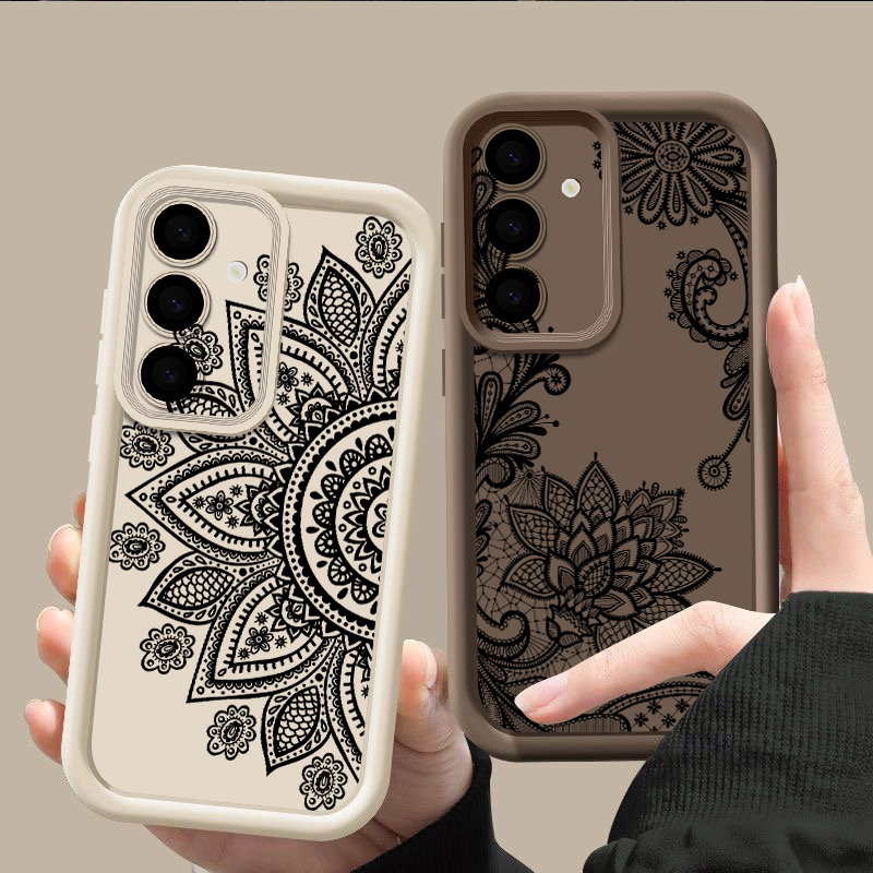 Retro Bloem Totem Patroon Tele - Phone Cases For Samsung A14 recensie en prijs