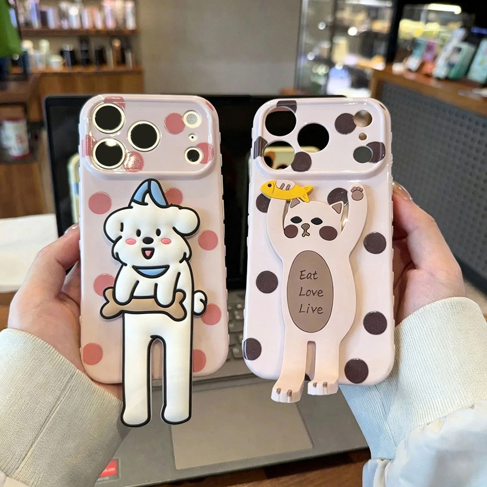 Schattig polkadot telefoonhoes - Phone Cases With Stand recensie en prijs