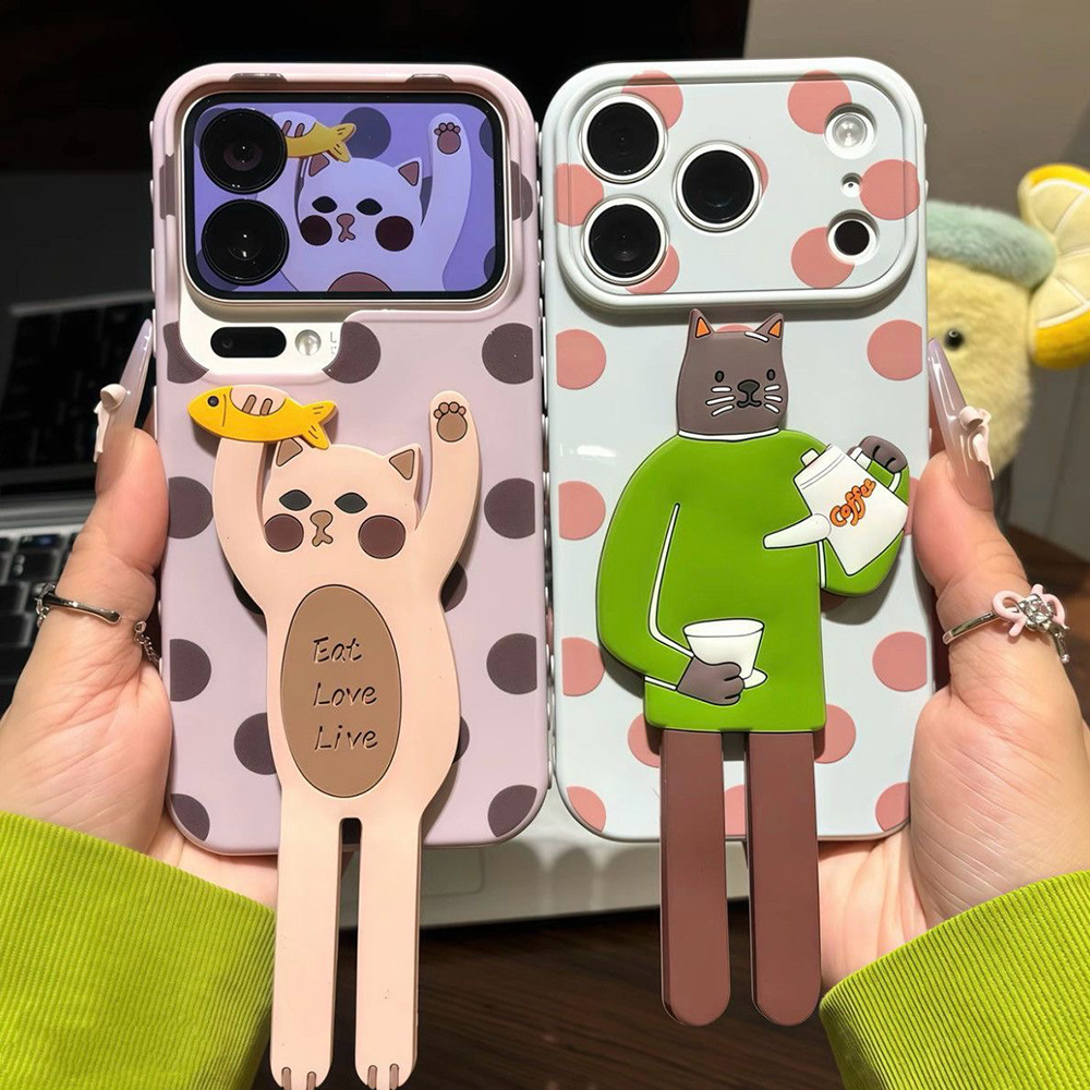 Schattig polkadot telefoonhoes - Phone Cases With Stand recensie en prijs