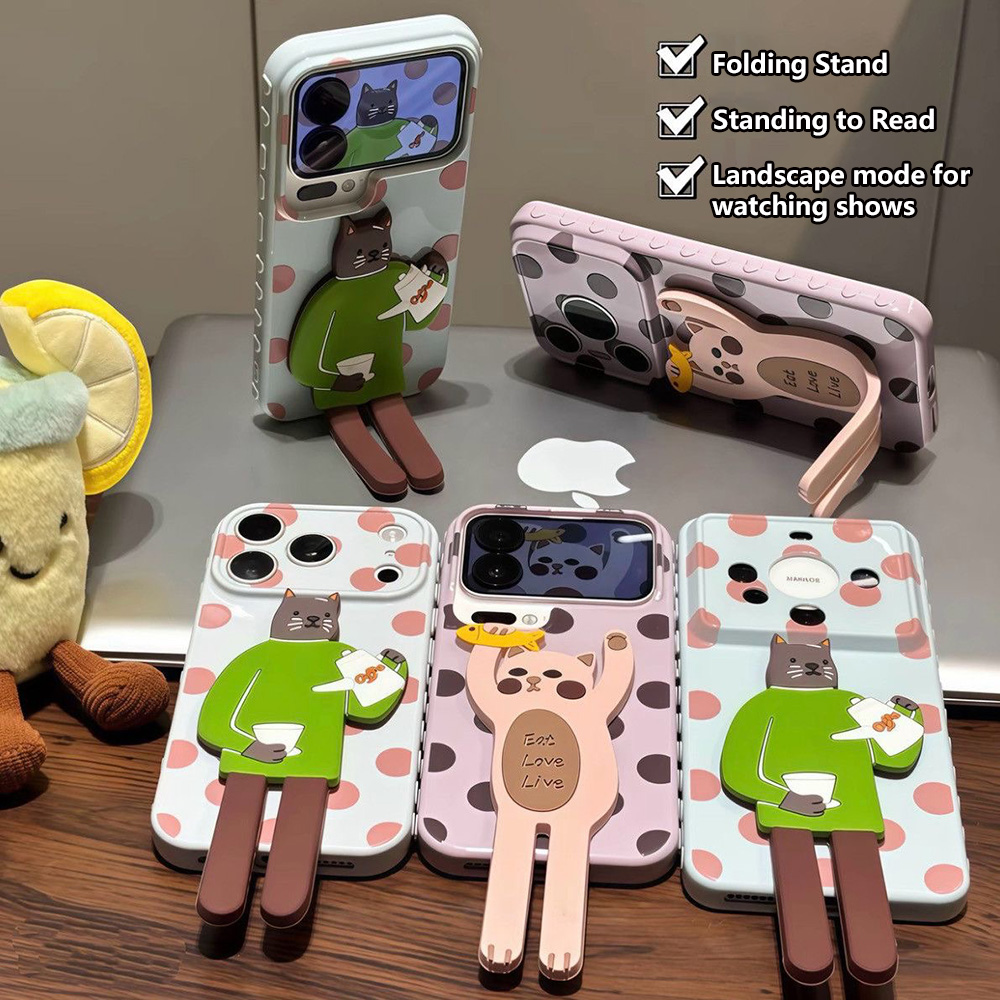 Schattig polkadot telefoonhoes - Phone Cases With Stand recensie en prijs