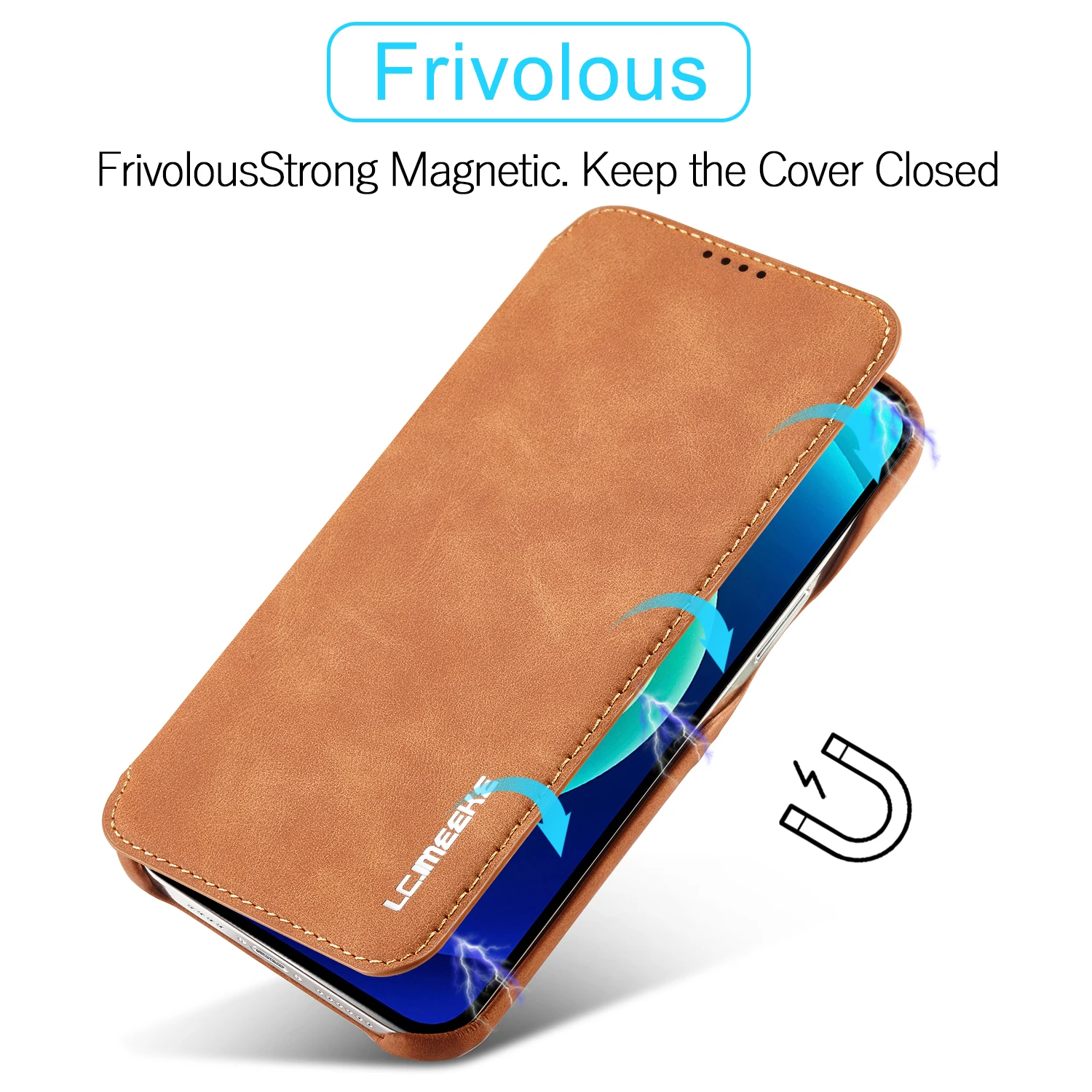 Lederen flip portemonnee magne - Slim Card Slot Case recensie en prijs