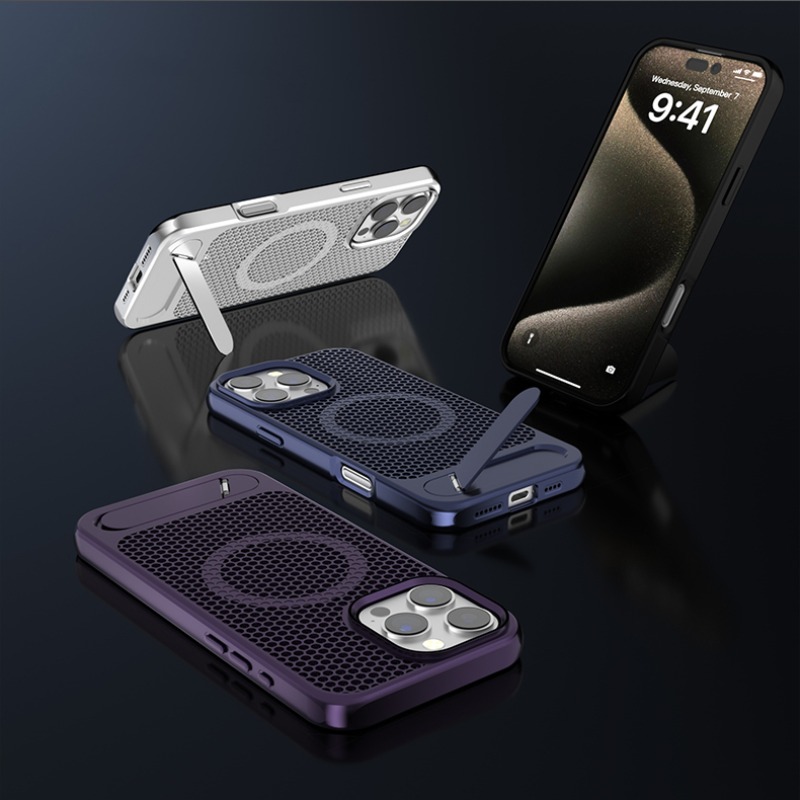 3D holle Honingraat Cooling Ma - Phone Cases With Stand recensie en prijs