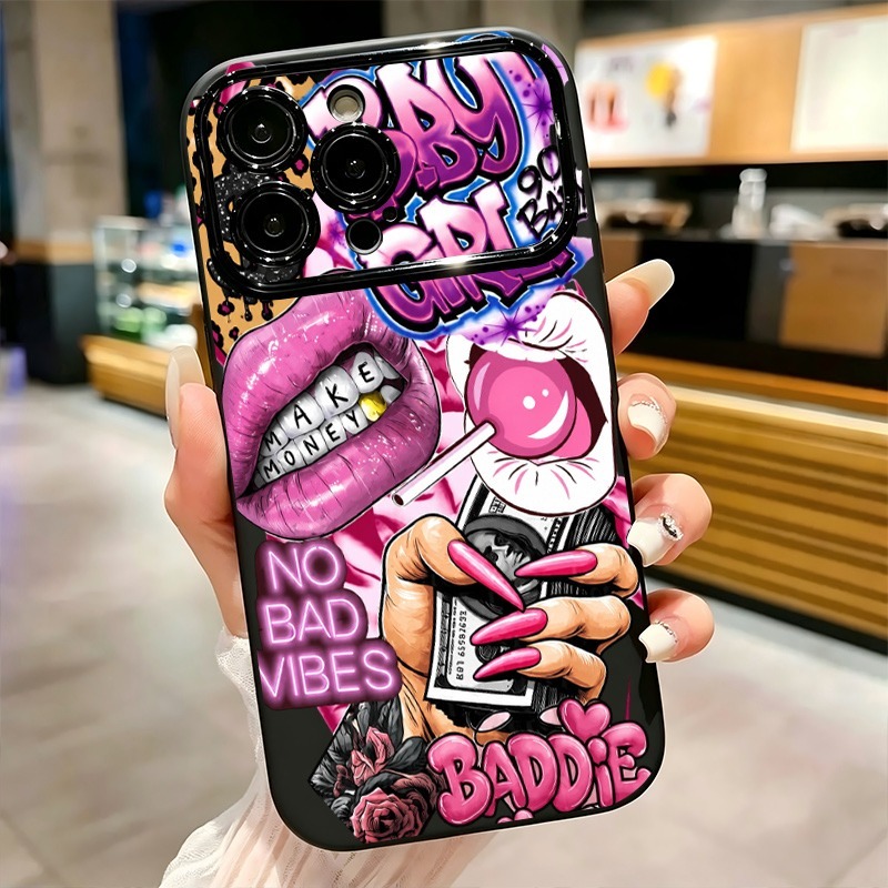 Hiphop roze lippen baby meisje - Phone Cases For Girls recensie en prijs