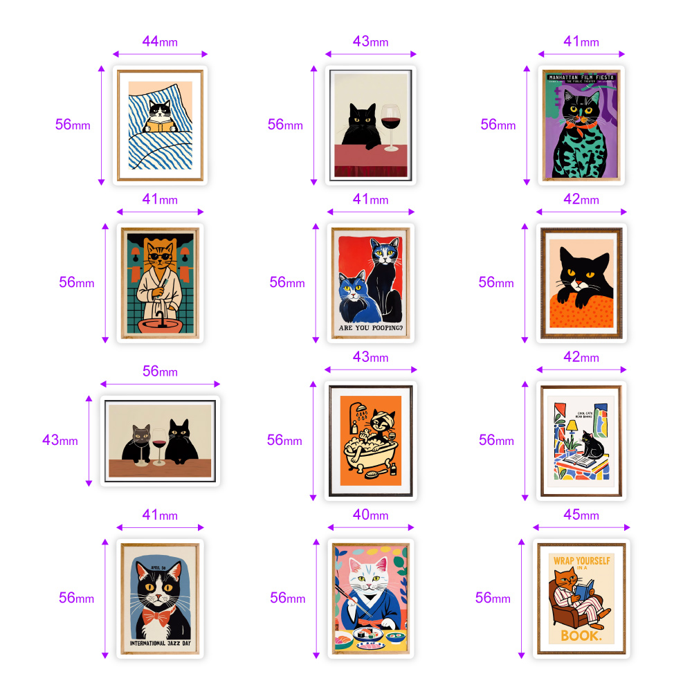 Leuke kattenposterstickers wat - Phone Cases Junk recensie en prijs