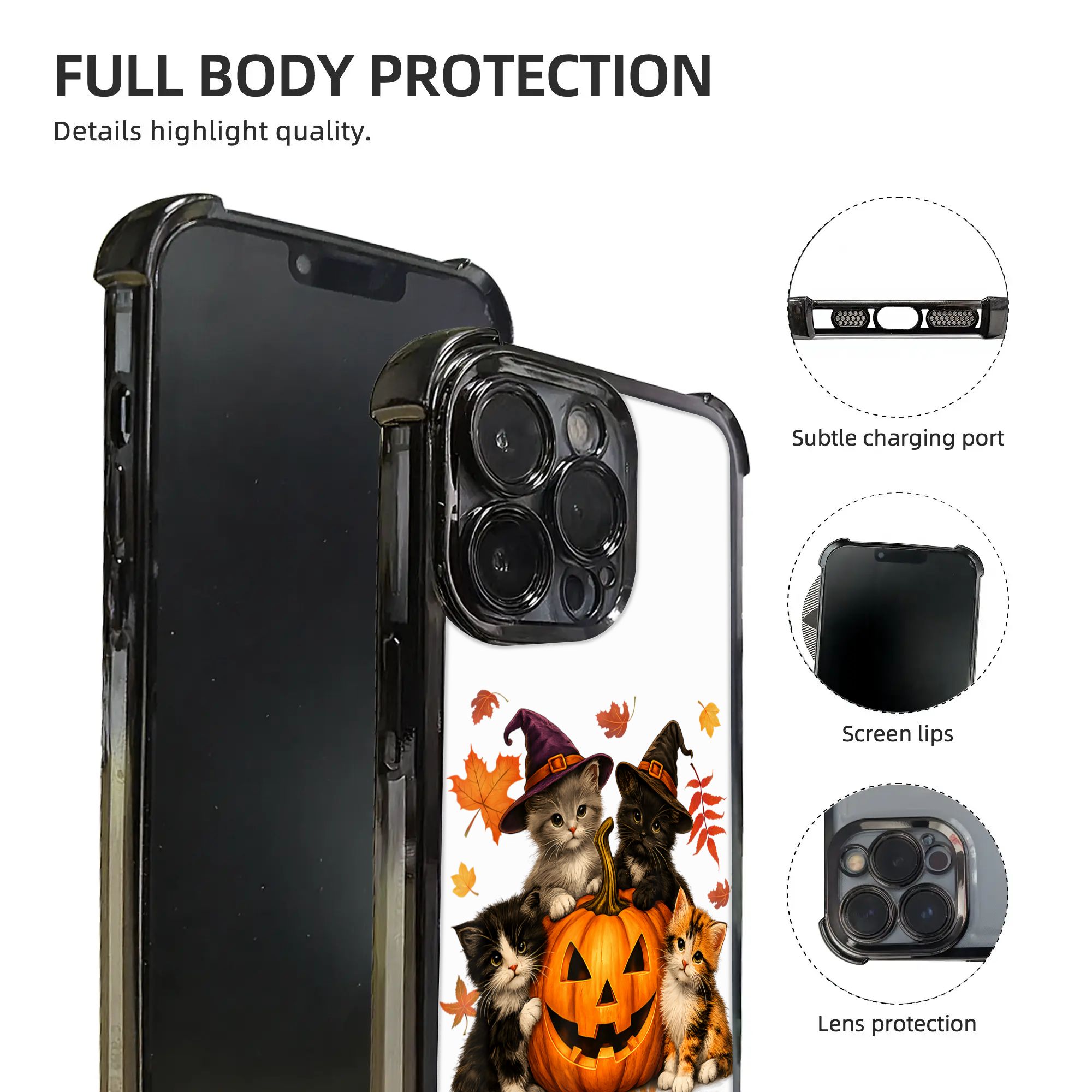 Halloween Schattige Katten Pom - Phone Cases Men recensie en prijs