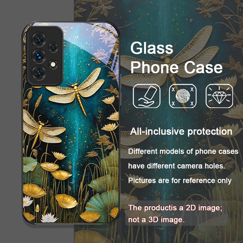 Bloem Gouden Libel Gehard Glas - Phone Cases For Samsung A14 recensie en prijs