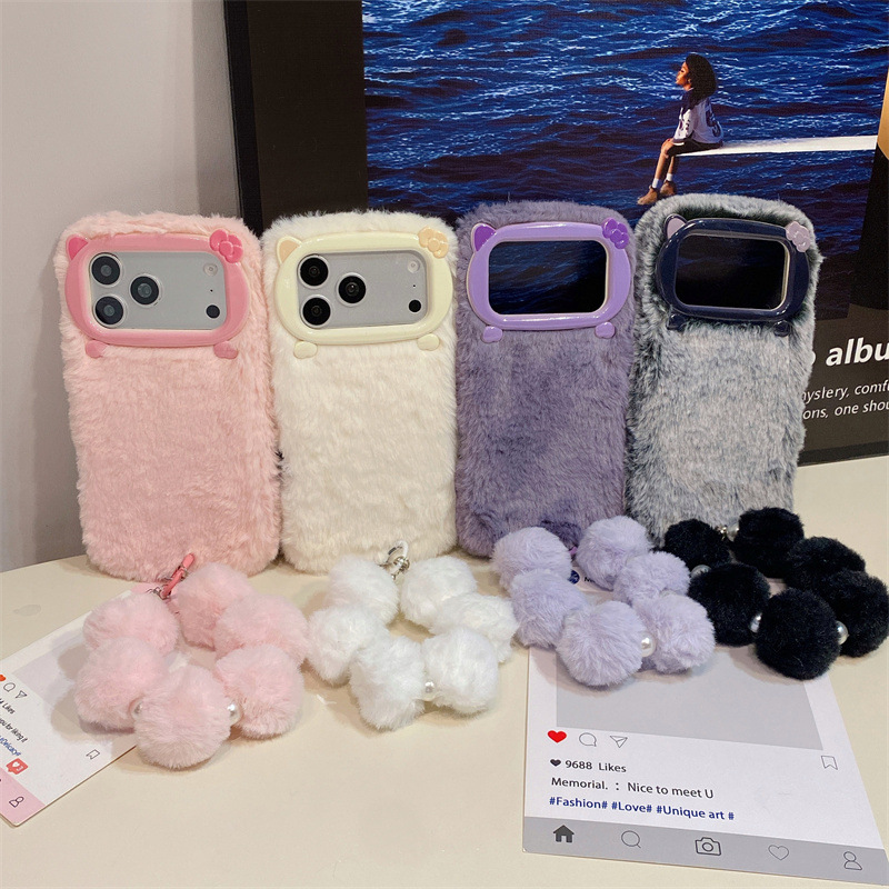 Luxe effenkleurige pluche tele - Phone Cases Iphone 17 Pro Max recensie en prijs