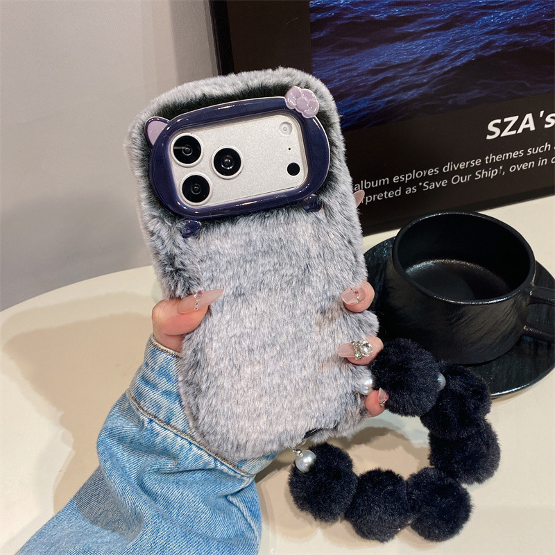 Luxe effenkleurige pluche tele - Phone Cases Iphone 17 Pro Max recensie en prijs