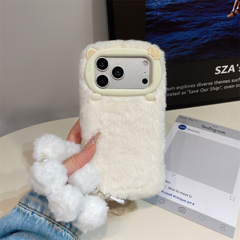 Luxe effenkleurige pluche tele - Phone Cases Iphone 17 Pro Max recensie en prijs