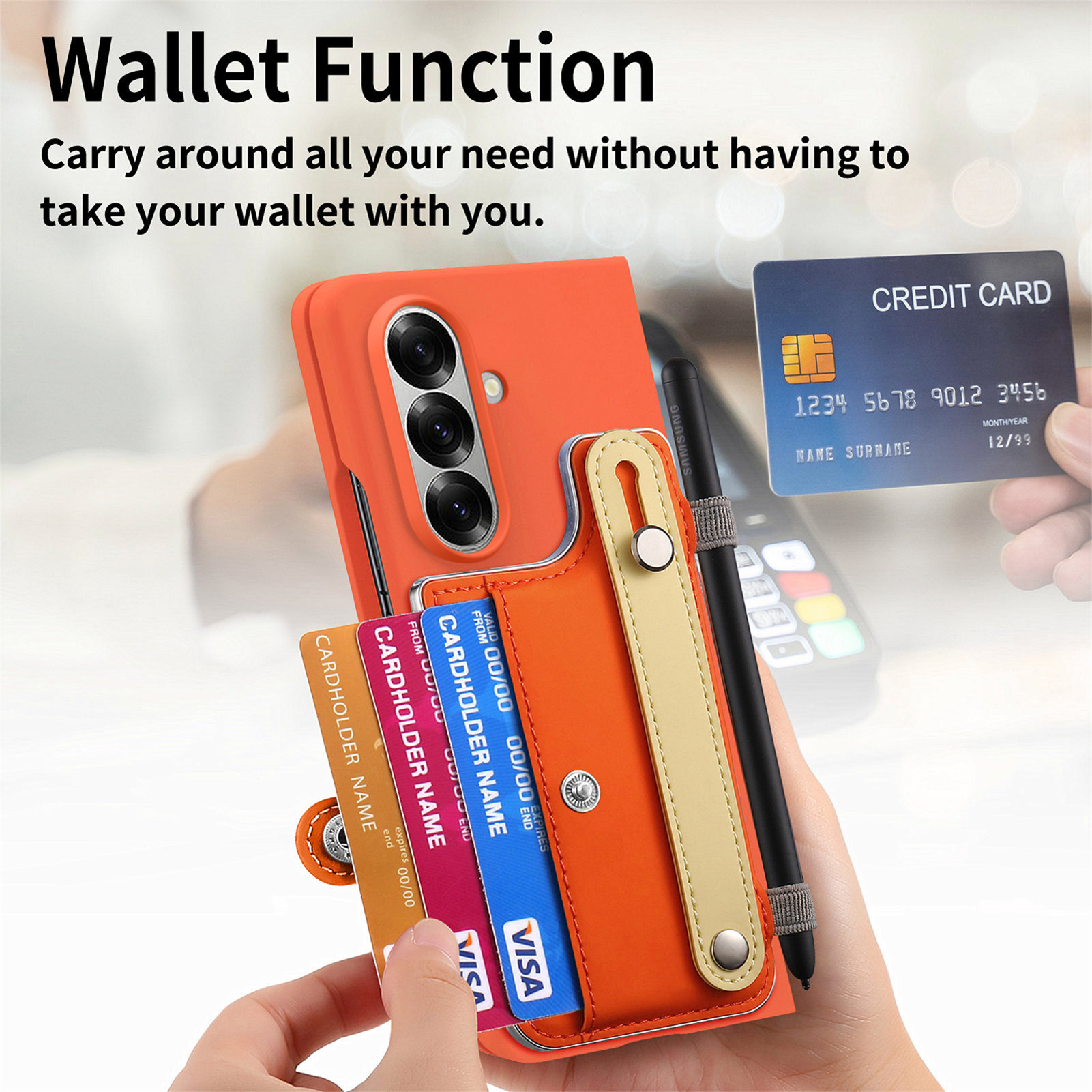 Telefoonhoesje met polsbandje, - Slim Card Slot Case recensie en prijs