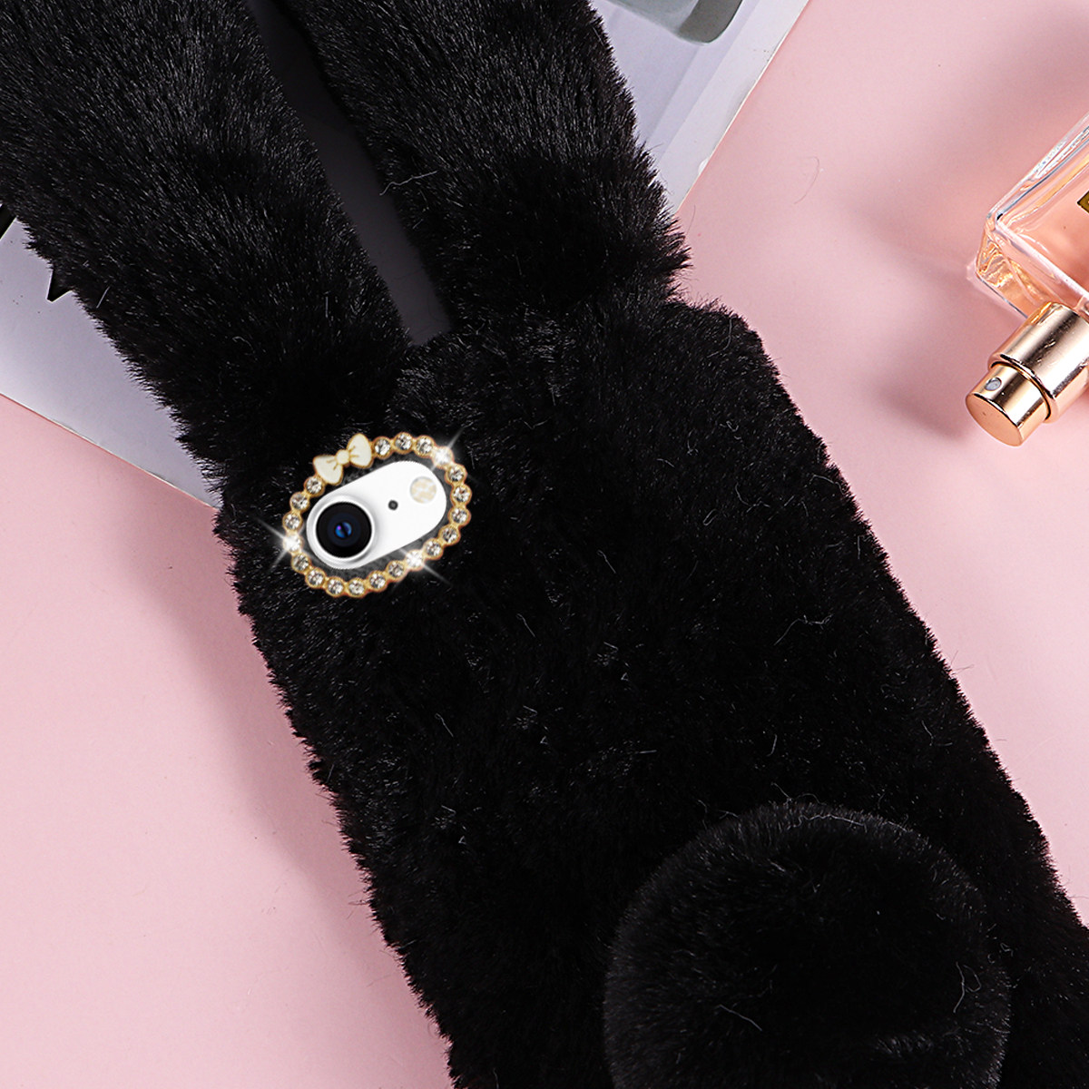Zwarte schattige telefoonhoes  - Phone Cases Designer recensie en prijs