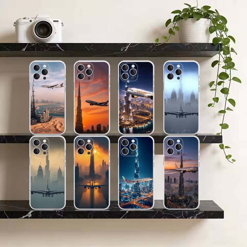 Dubai Burj Khalifa vliegtuig t - Phone Cases Dubai recensie en prijs
