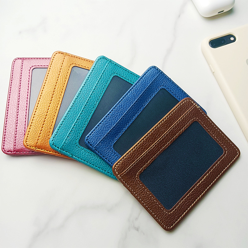 Dunne PU lederen mini-portemon - Slim Card Slot Case recensie en prijs