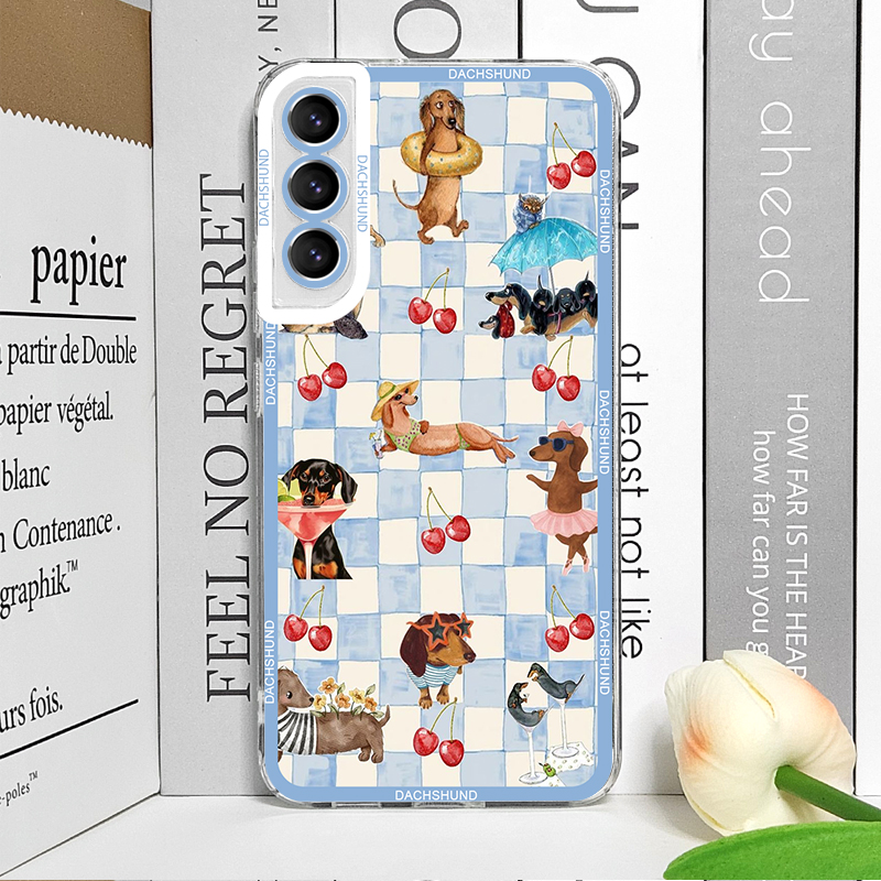 Schattige teckel telefoonhoesj - Phone Cases For Samsung Galaxy recensie en prijs