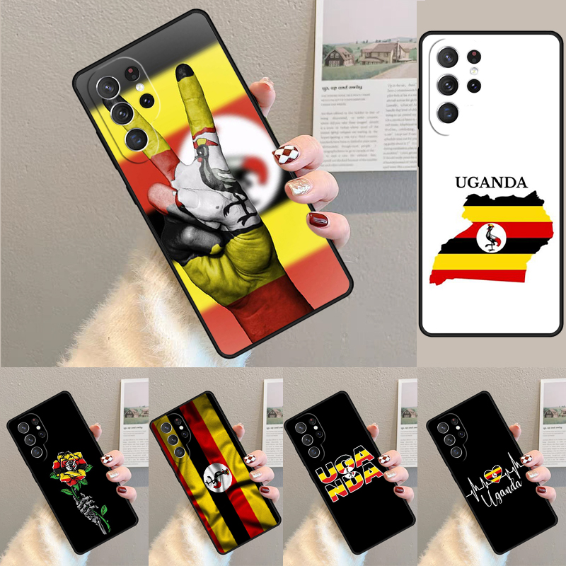 Uganda vlag TPU telefoonhoesje - Phone Cases Uganda recensie en prijs