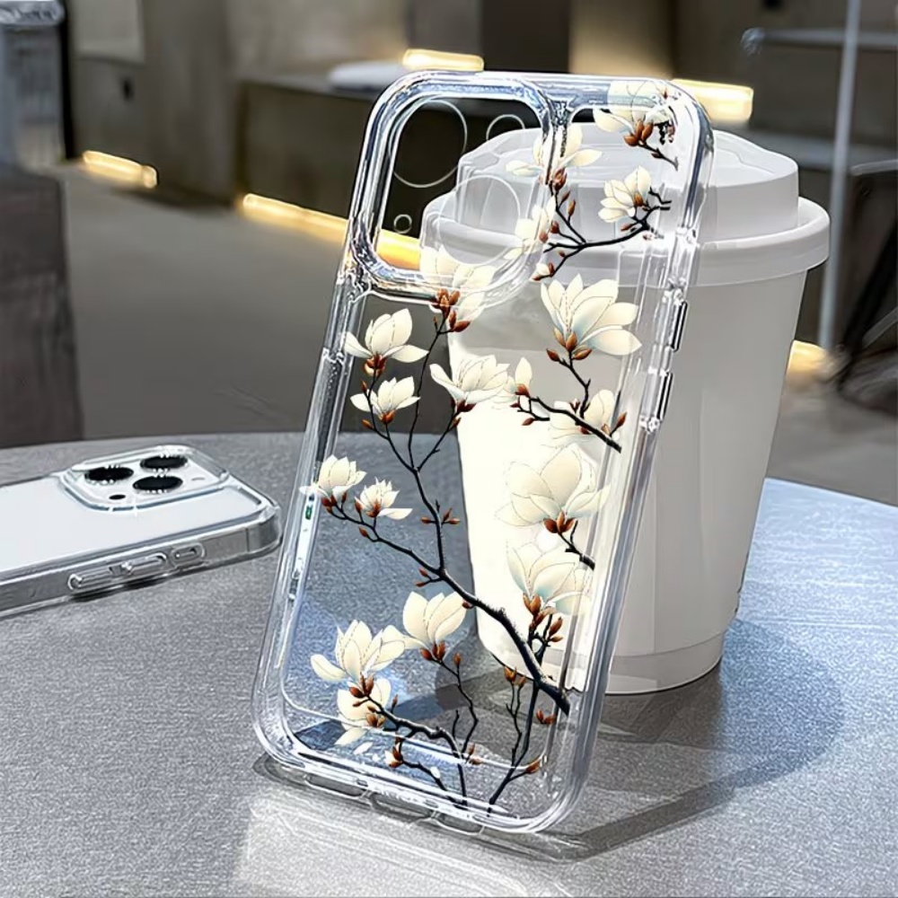 Trendy Magnolia Bloemen Transp - Phone Cases Trendy recensie en prijs