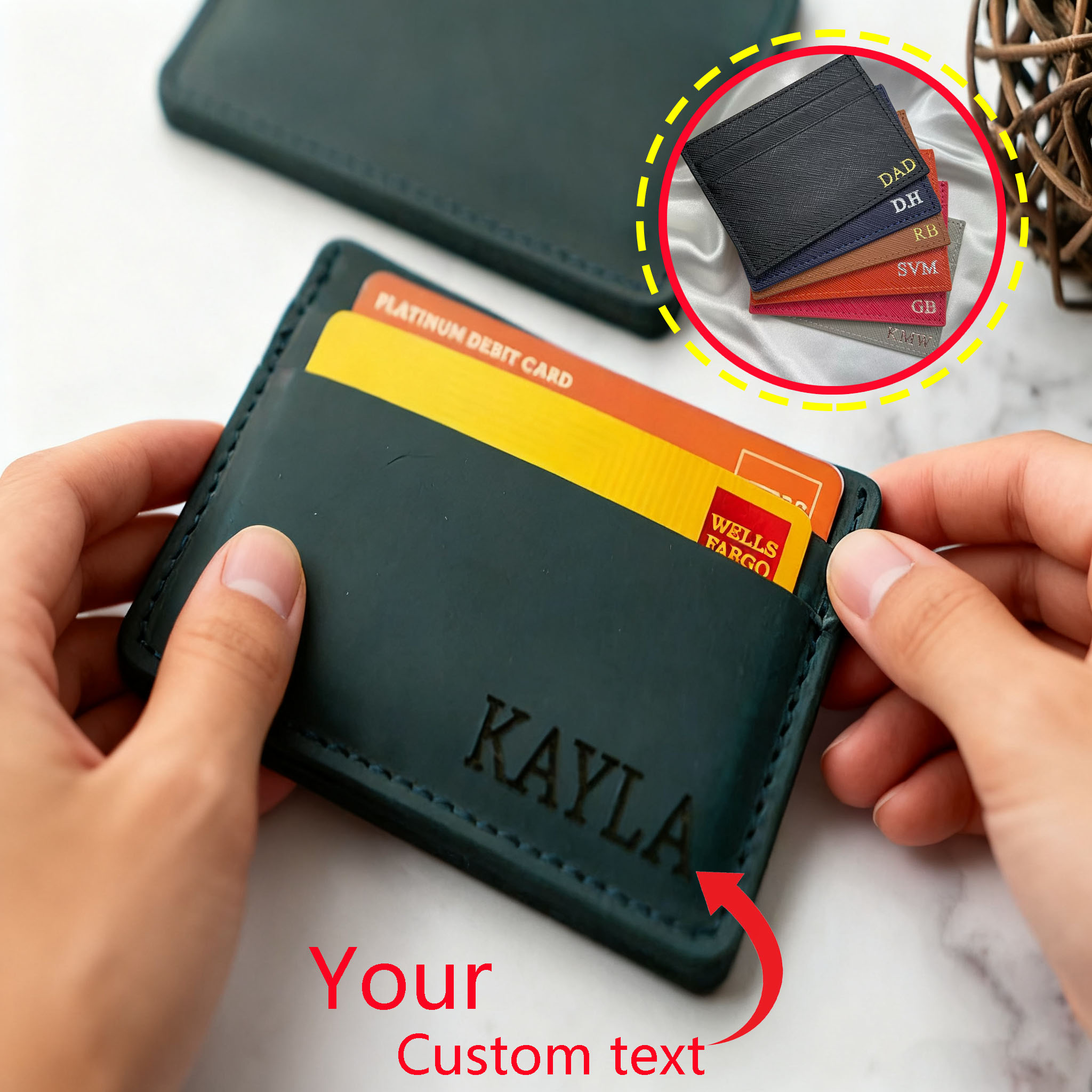 Aangepaste high-end lederen ID - Slim Card Slot Case recensie en prijs