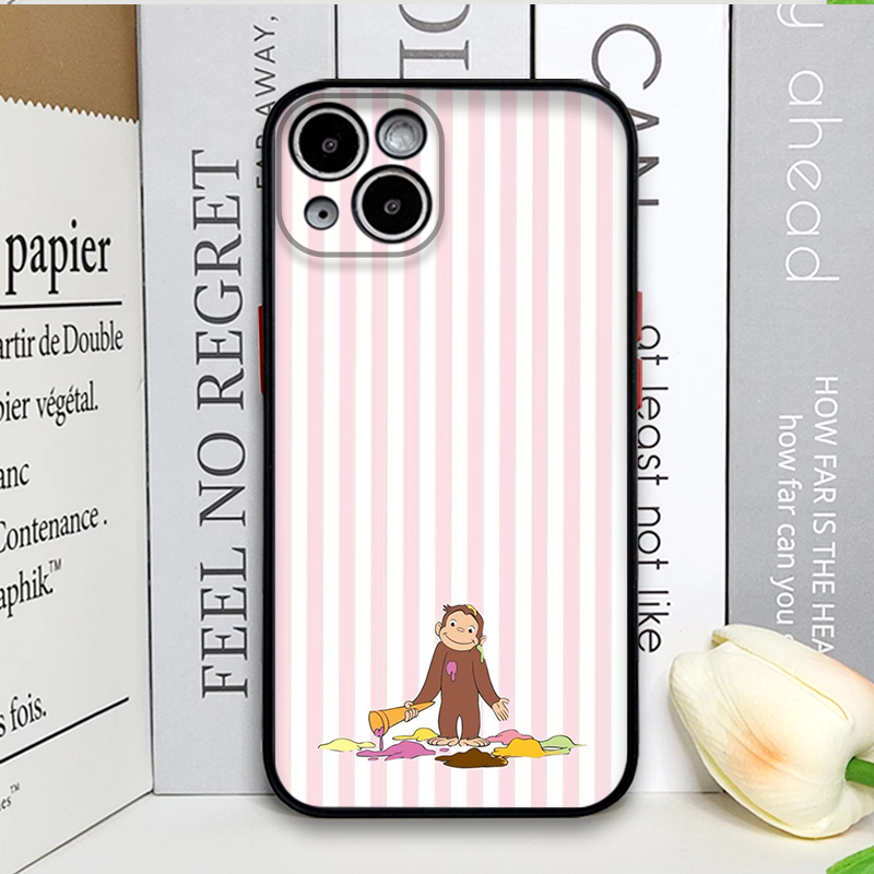 Cartoon gestreepte aap met kat - Phone Cases Iphone 17 Pro Max recensie en prijs